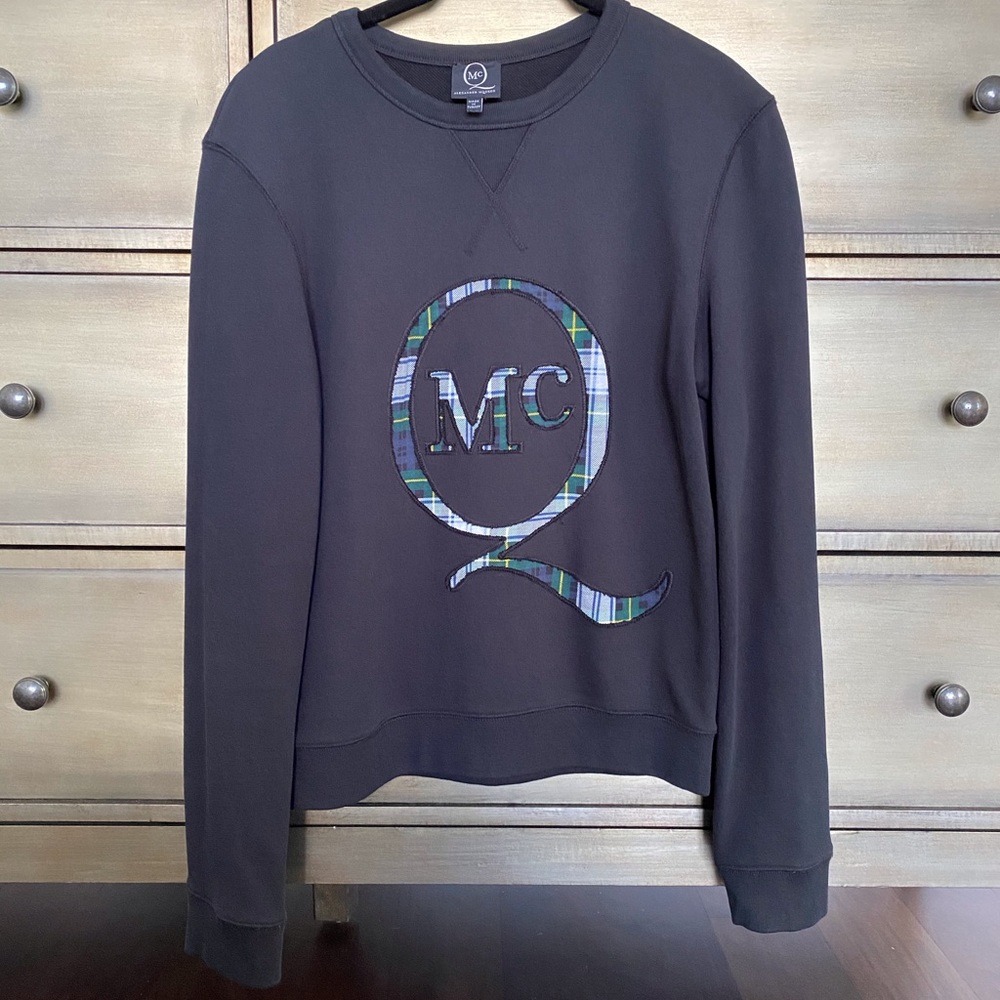 Alexander McQueen logo black sweatshirt